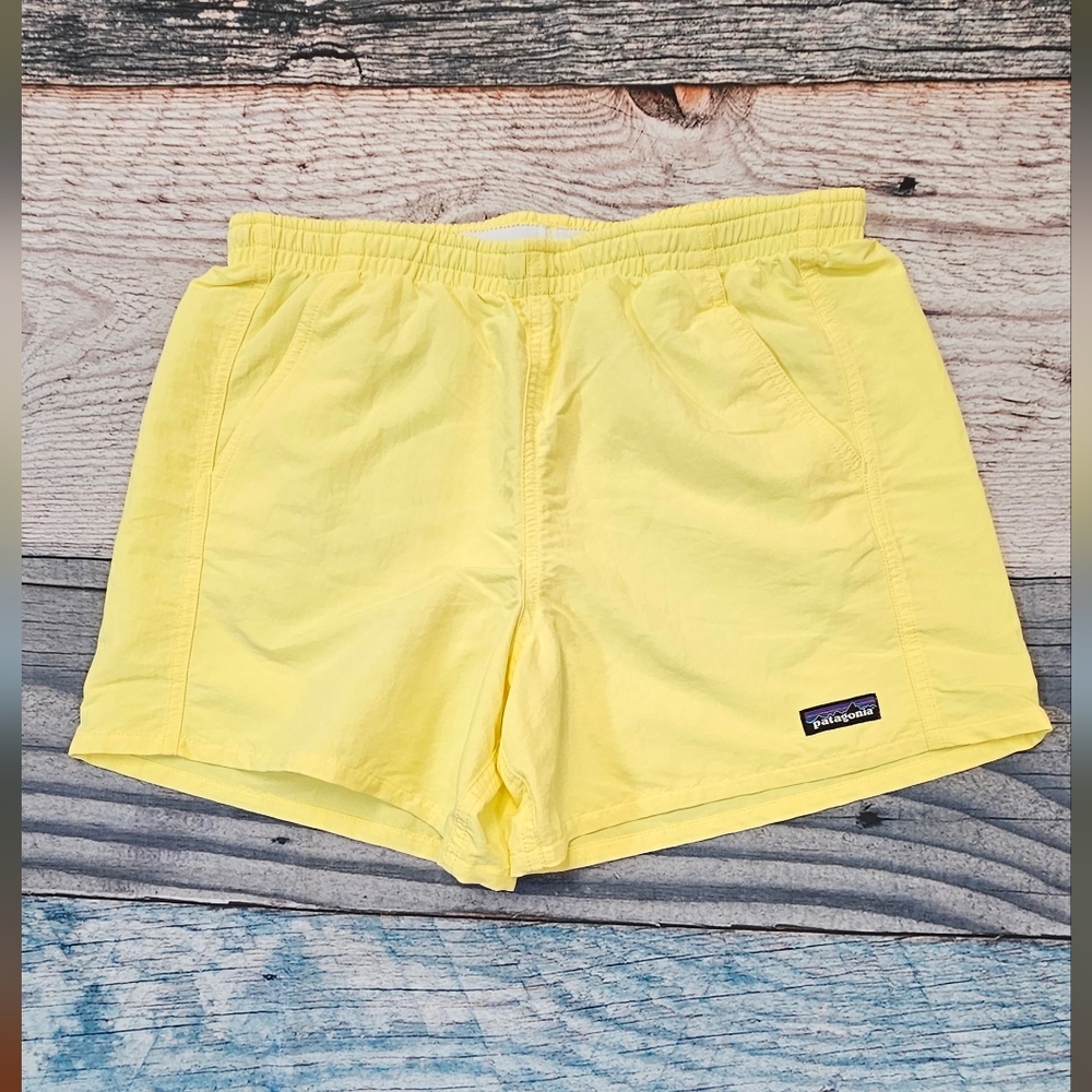 Patagonia Yellow Athletic Shorts